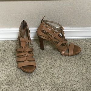 Franco Sarto size 8 strappy leather sandals